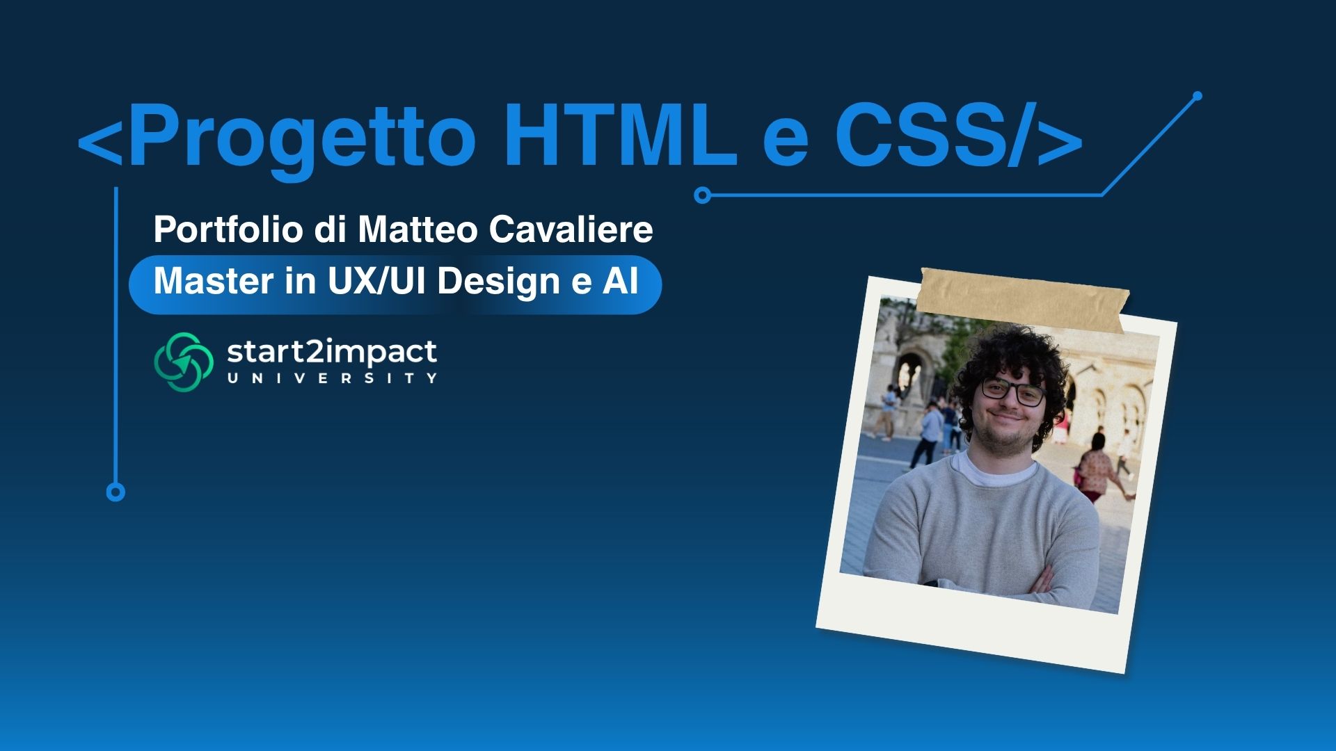 Copertina progetto HTML e CSS